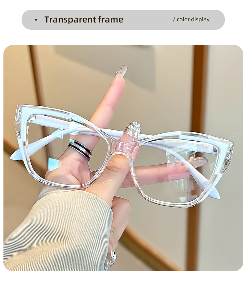 Mehrfarbige Oyalie-Lesebrille mit leichtem Material und klarer Sicht, verschreibungspflichtige Abdeckung von +1,00 bis +4,00 Grad – Detail 3