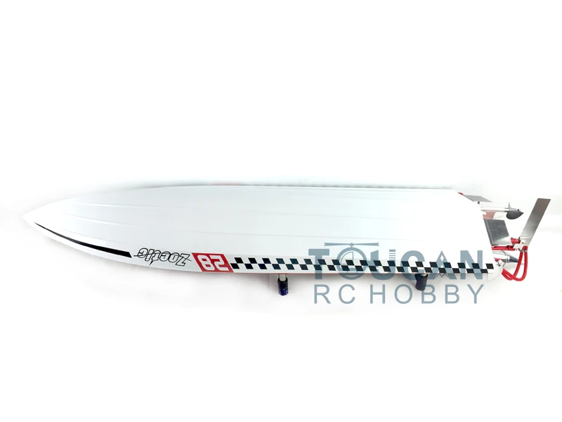 G30H 30CC Red Fiber Glass 70KM/H Gasoline Racing Toucan ARTR Remote Control  Boat W/ Radio System Toucan Model THZH0053-SMT8 4