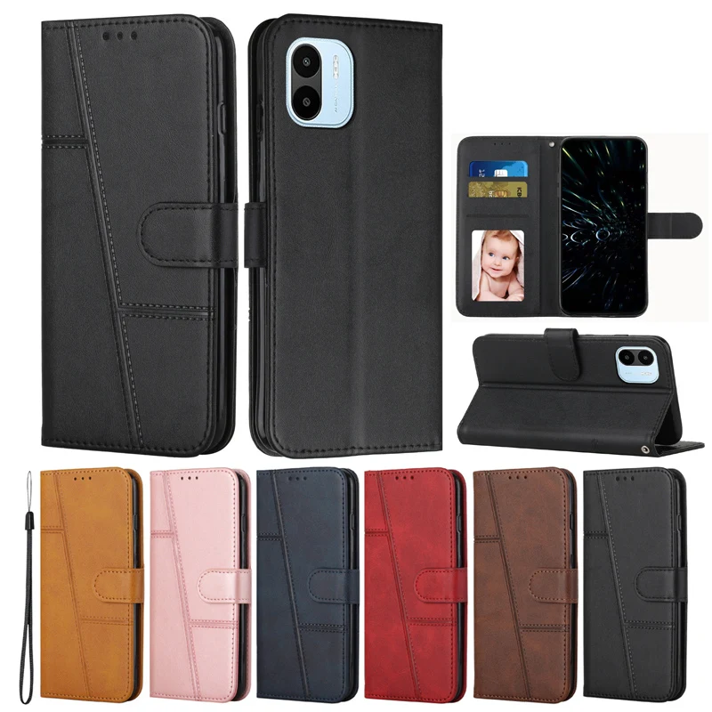 

Leather Wallet Case For Xiaomi 11 Lite 12T Poco M4 X4 GT Redmi A1 9T 9A 9C 10C 10A K50 Note 11E 11T 11S 10T 10 9 Pro Stand Cover