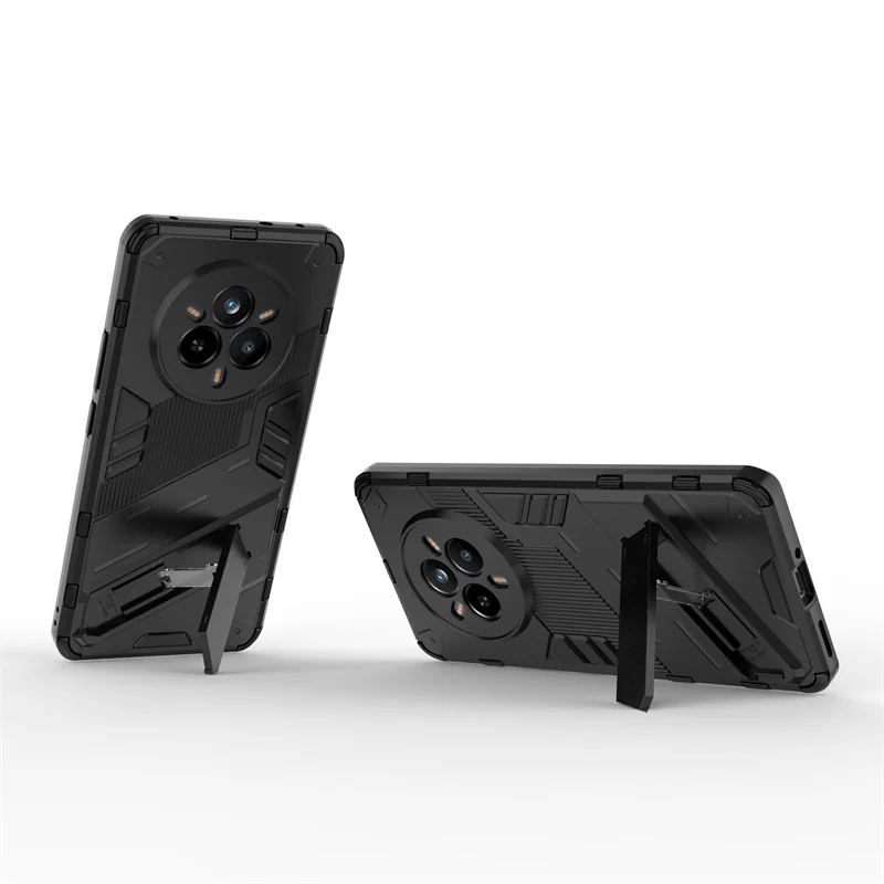 Magnetic Armor Shockproof Phone Case with Kickstand - Enhanced Protection Back Cover