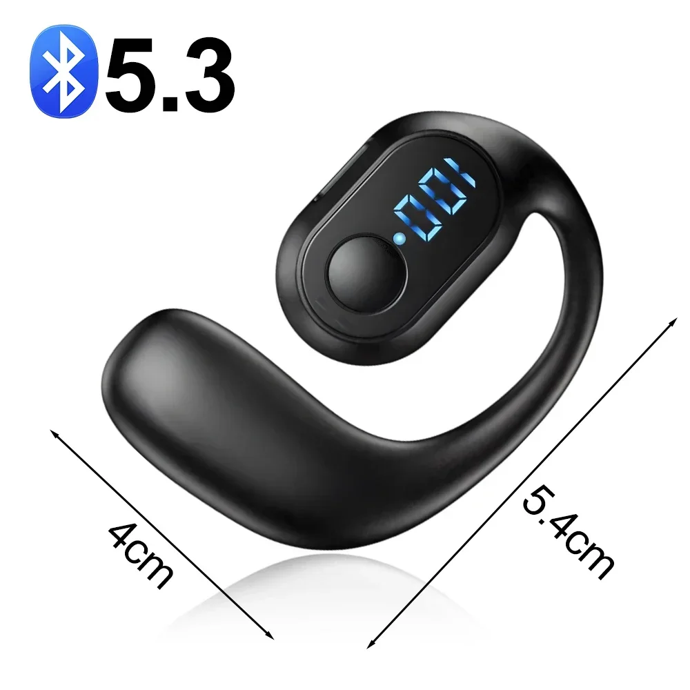 Bluetooth Headphones Wireless Earbuds With Led Display Hifi Stereo_voghion.com