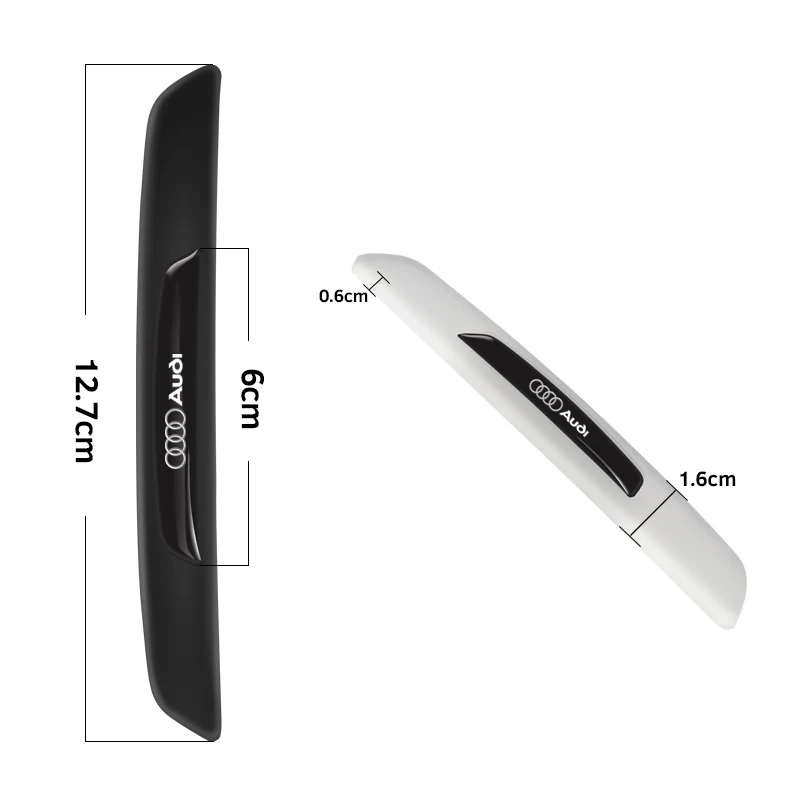Car Logo Scratch Protector Strip – 4pcs Anti-Collision Corner Guards