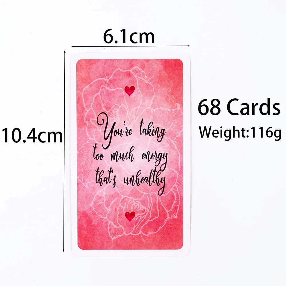 Spirit Secret Messages 68Pcs English Version Oracle Divination Fate Game Deck Tarot Table Board Games Playing Card 10.4x6.1cm 4