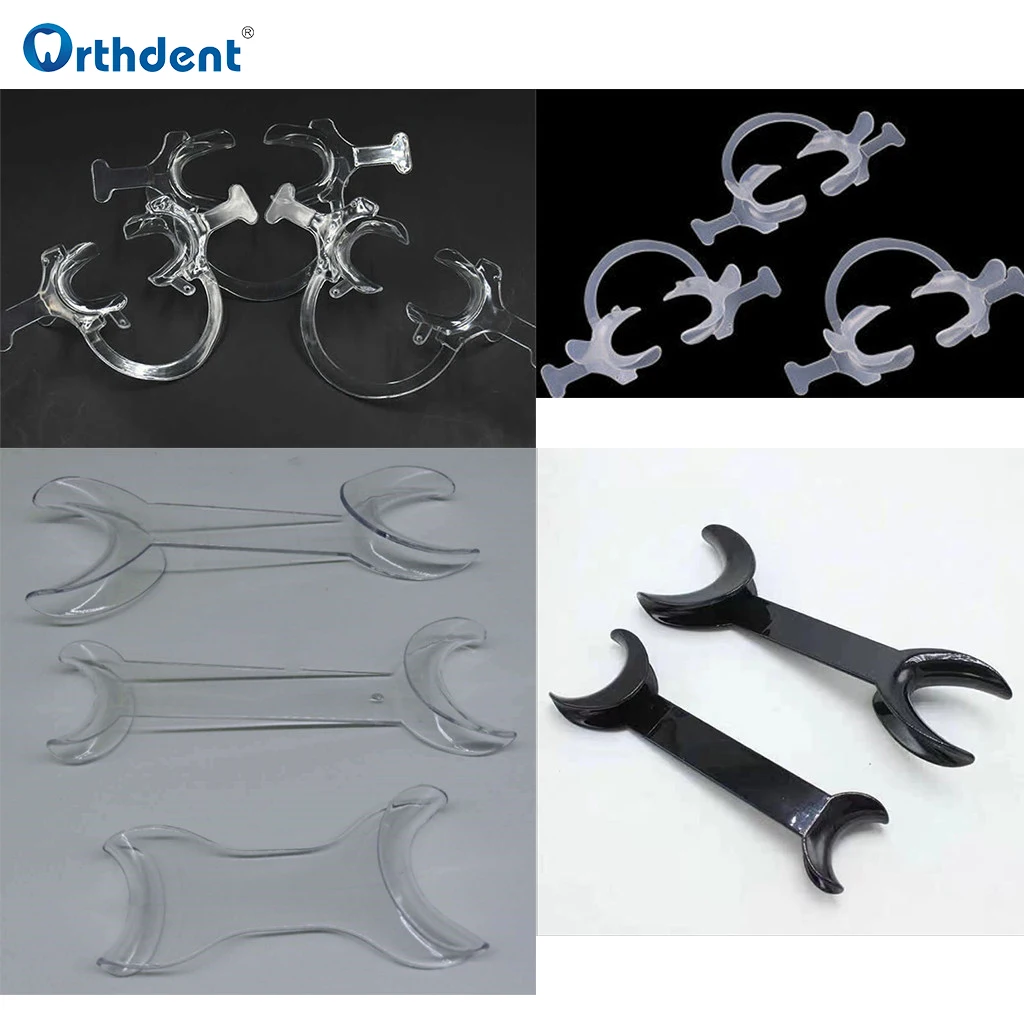 

Dental Mouth Opener Intraoral Cheek Lip Dentistry Retractor Prop Double-headed T-Shape C-shape With Handle Dentist Materials