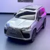 1:24 LX600 SUV Alloy Car Model Diecast Metal Off-road Vehicles Car Model Simulation Sound and Light Collection Children Toy Gift 1