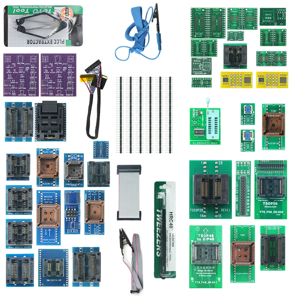 XGECU 52 어댑터 키트 T76 프로그래머용 TSOP48 TSOP56 어댑터 컴퓨터 액세서리 프로그래밍 도구