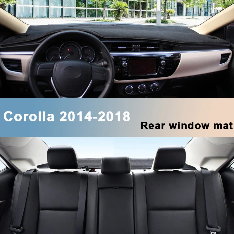 Cubierta para salpicadero de coche, accesorio para Toyota Corolla 2007-2012 2013 2014 2015 2016 2017 LHD, evita almohadillas de luz, alfombrillas Anti-UV