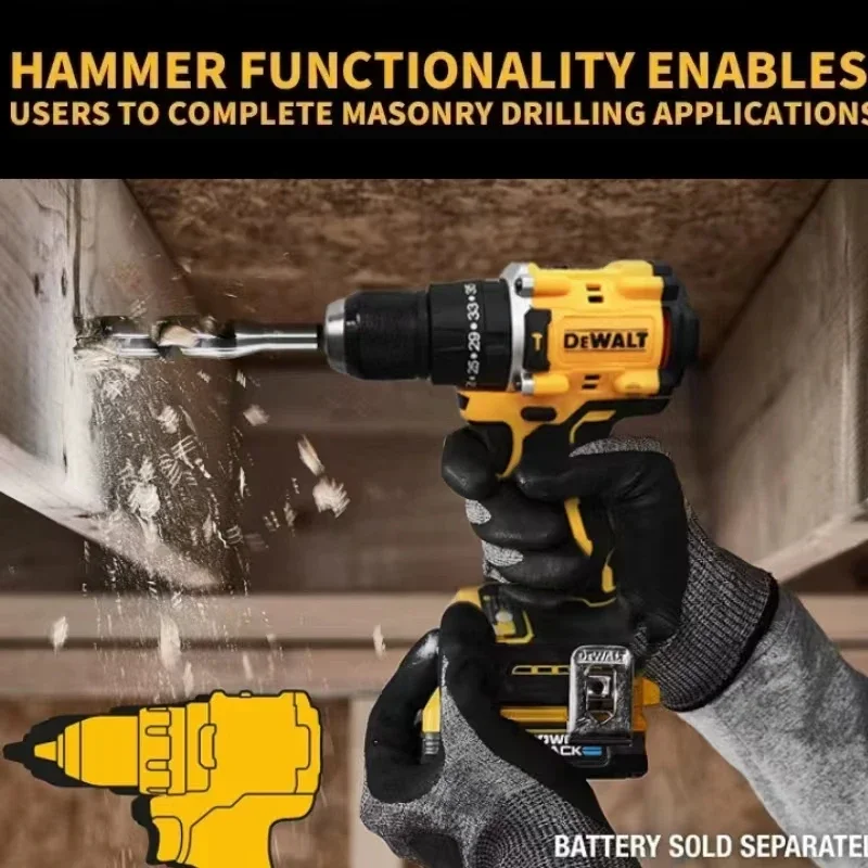 DeWalt 20V Brushless Rechargeable Lithium Battery Impact Drill Multi-Function Drill Electric Hand Drill Dcd805 6