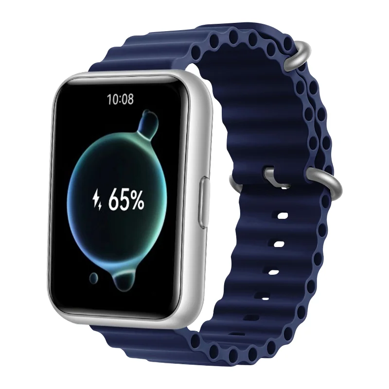 Ocean Band For Huawei Watch FIT 2 Strap silicone Wristband bracelet metal Buckle sport Replacement correa fit2 band Accessories