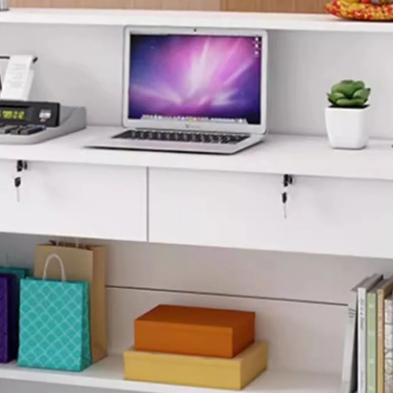 Cashier White Reception Desks Nordic Design Bar Luxury Modern Reception Desks Stylish Office Mostrador Commercial Furniture