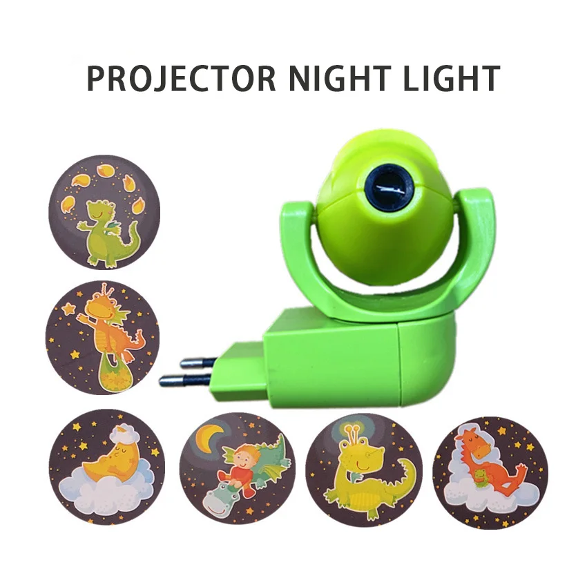 night stand lamps Night Light LED Projector 6 Images Photocell Sensor EU Plug Night Light Lamp For Kids Children Baby Bedroom Decoration Lighting candle night