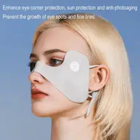 Summer Ice Silk Mask Sunscreen Face Scarf Solid Color Sunscreen Eye Patches UV Protection Sunscreen Veil Face Cover Riding 2