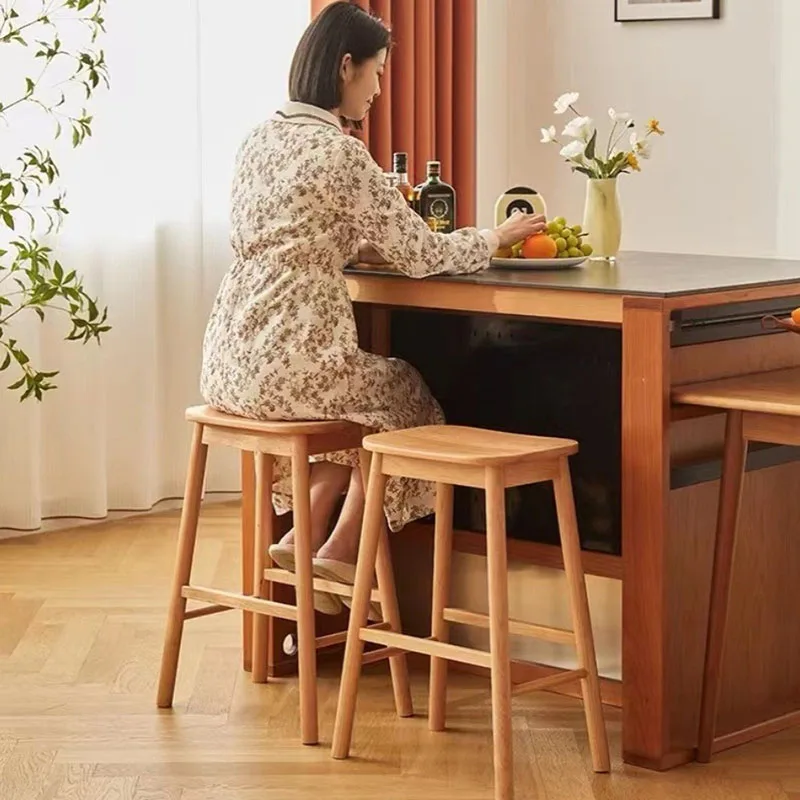 

Ergonomic Bar Stools Stool Furnitures High Wood Chair Aesthetic Modern Barstools Design Shop Minimalistic Tabourets Silla Luxury