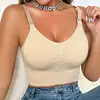 High Quality Women'S Nude Nursing Bra With Wireless Hooks Detachable Padding Comfortable Top Foldable Nursing Bra 3