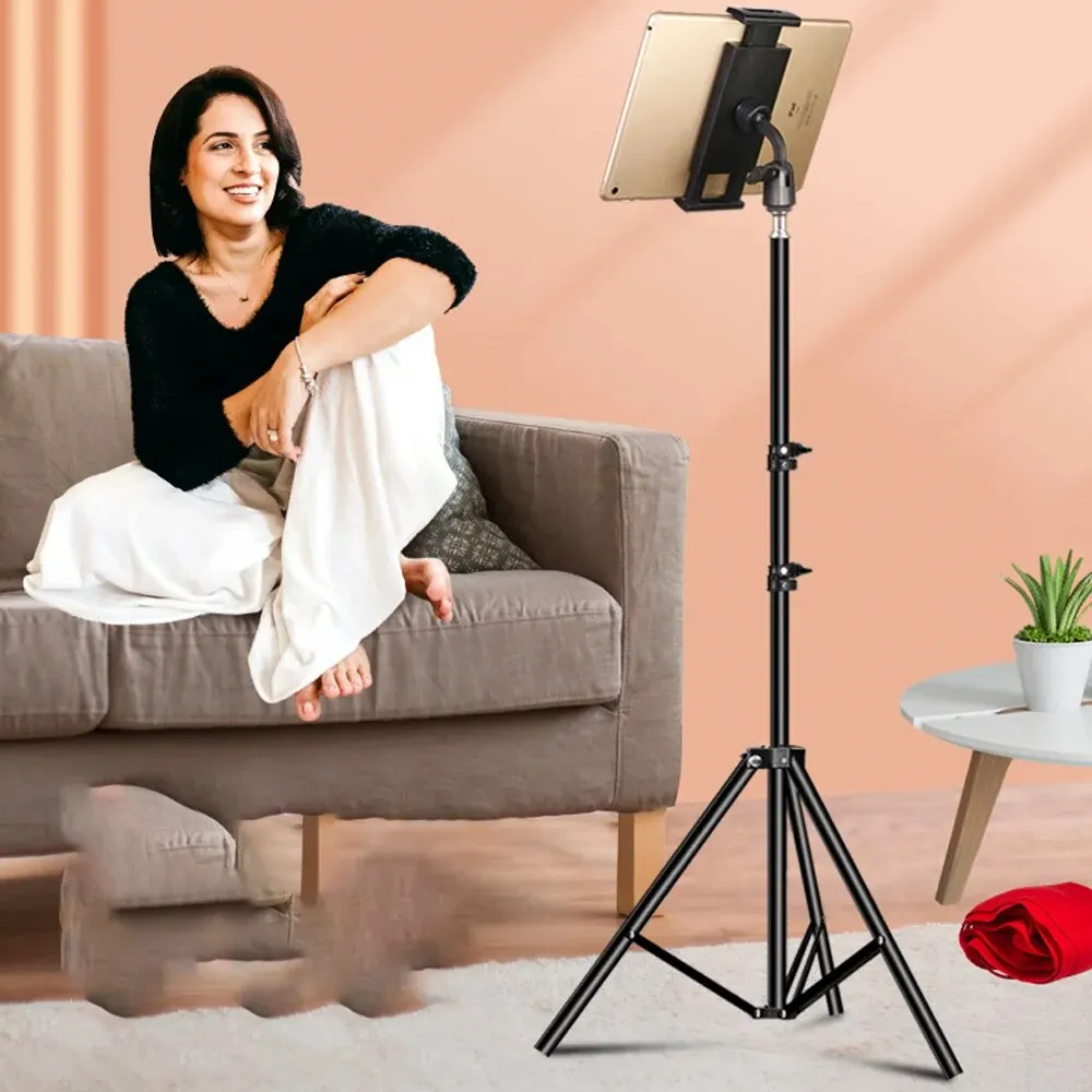 Adjustable Tablet Tripod Floor Stand Mount Support For 4-13 Inch For IPad Pro Air Huawei Xiaomi Tab Pc Phone Lazy Holder Bracket 2