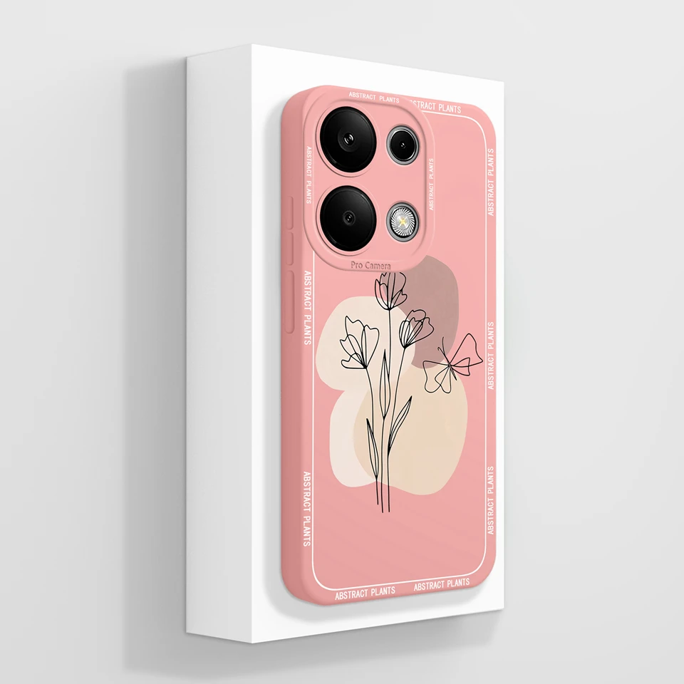 Beautiful Flower Liquid Anti-Fall Phone Case