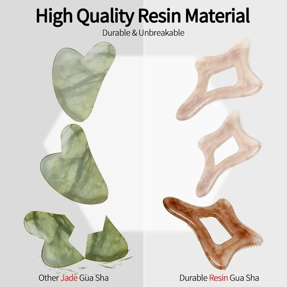 Multi-use Resin Body Gua Sha Tool Large Gua Sha Board Cellulite Massage Tool For Face Back