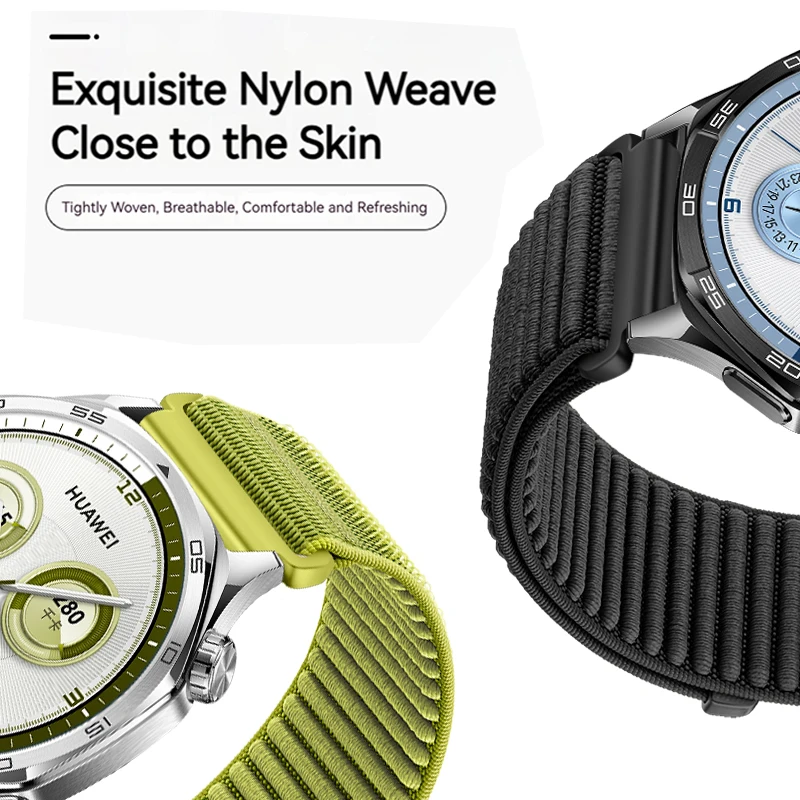 Breathable Nylon Sports Watch Strap, 20mm