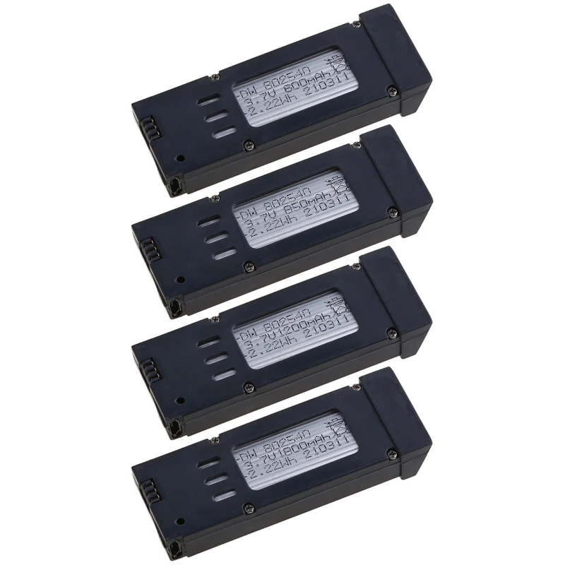 Plusieurs batteries de remplacement 3.7V Li-Po pour drone EACHINE E58 de différentes capacités