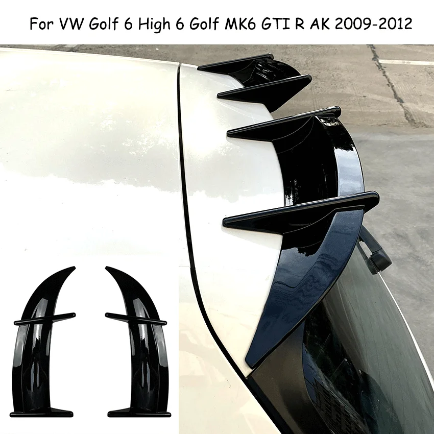 Auto Ala Posteriore Coda Tetto Tronco Ala Per Vw Golf 6 High 6 Golf Mk6 Gti R Ak 2009-2012 Fisso Wind Wing Spoiler Guard Styling Kit