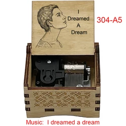 Elegant Les Miserables Wooden Music Box with Famous Movie Melodies (304 - A5)