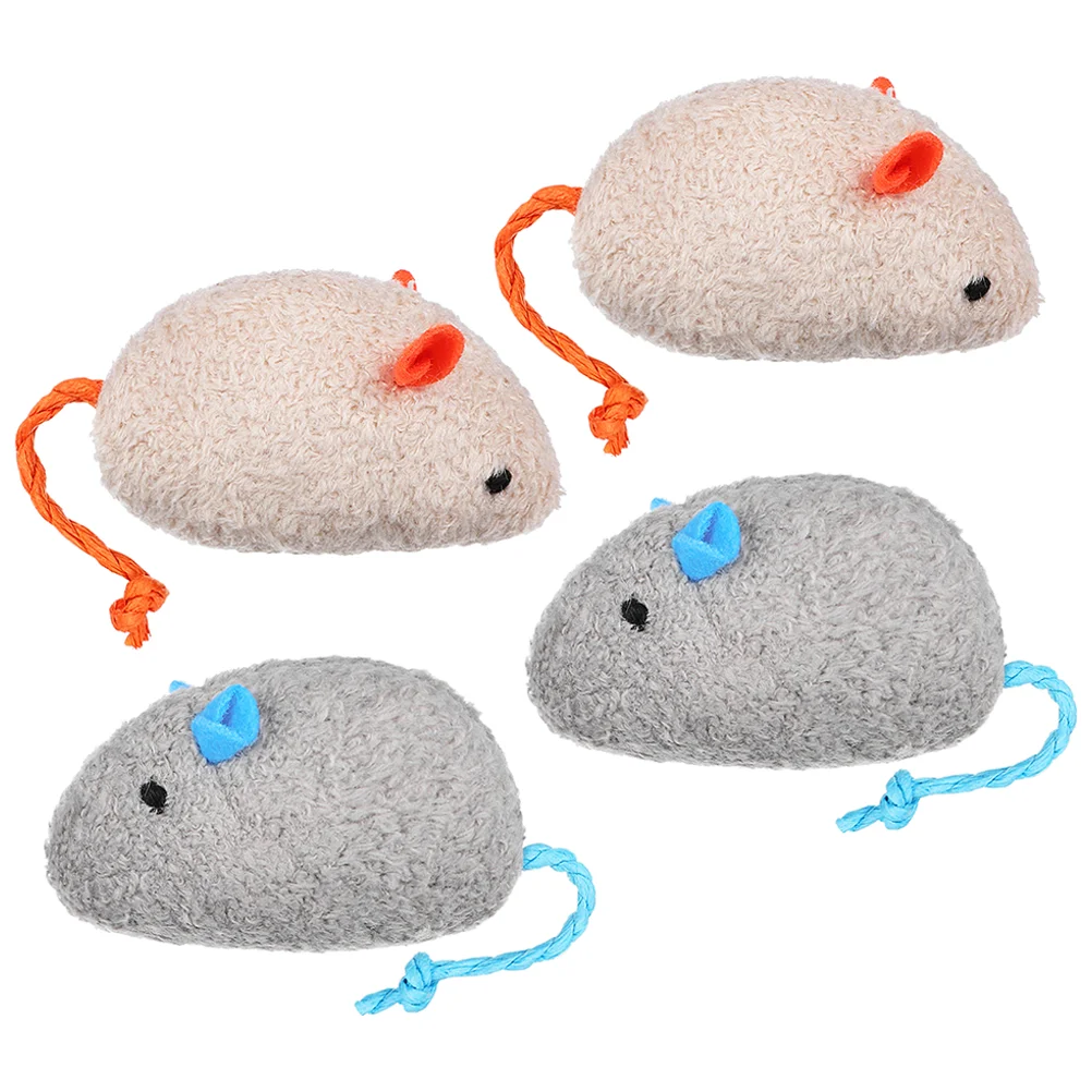 

4 шт., игрушки для кошек и мышей