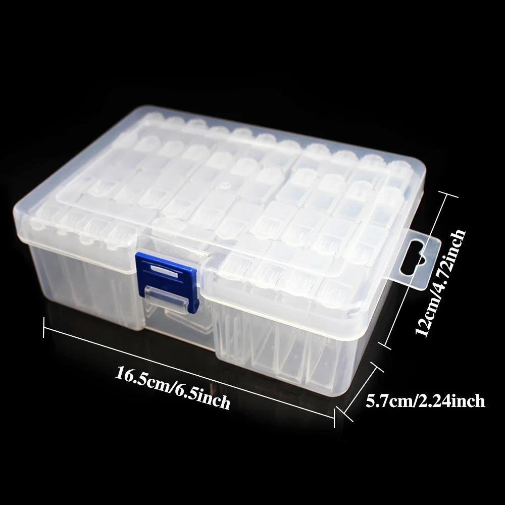 64/42 Grids 5D DIY Diamond Painting Drill Box Jewelry Box Rhinestone Embroidery Crystal Bead Organizer Storage Case Container