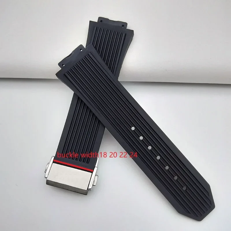 Stainless Steel Watch Strap with Folding Clasp – Fits 20mm, 22mm, 24mm