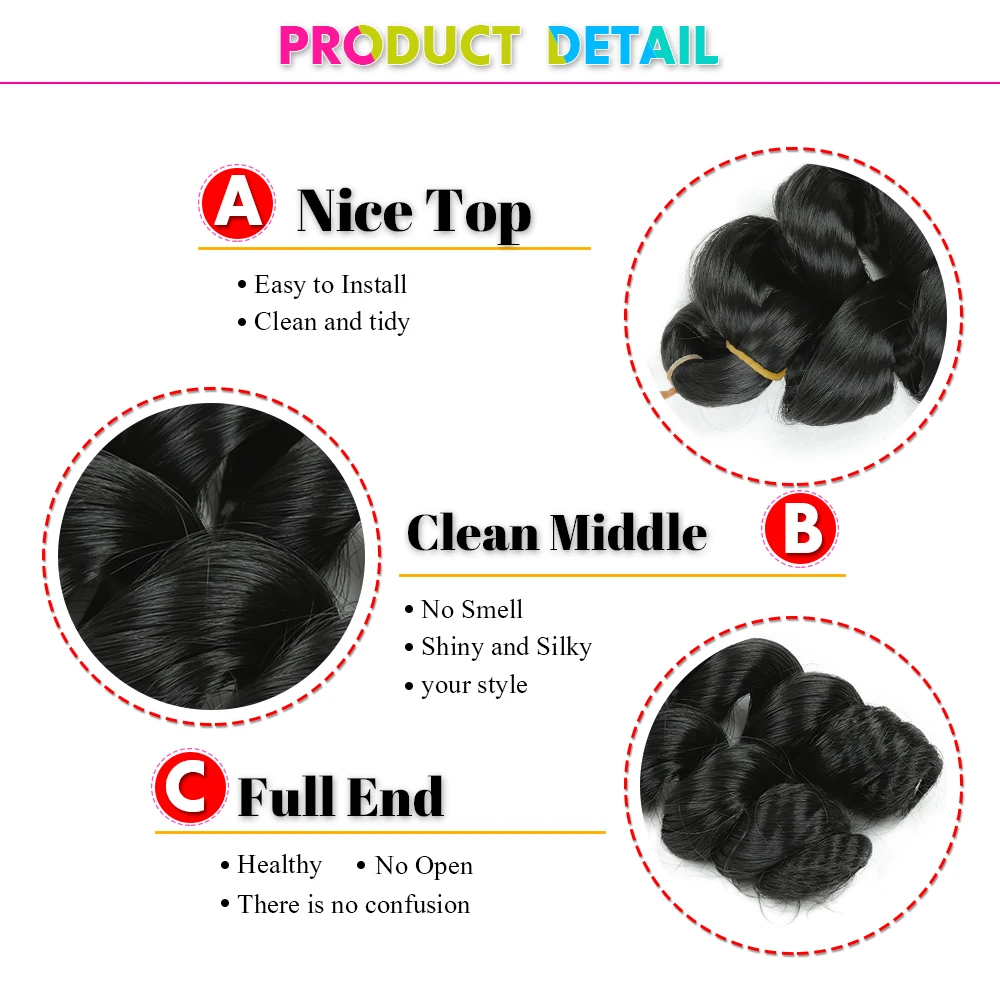 12 Inch French Curls Pre Stretched Braiding Hair Extensions Synthetic Hair Loose Deep Wave Crochet Braids for Women 5