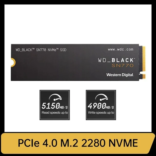 Disque SSD Interne - SN770 NVMe - WD_BLACK - 2 To - M.2 2280