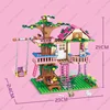 2024 Girls Friendship Tree House Villa Castle Building Blocks Classic Friends Girl's Model Figures Toys For Kids Birthday Gift 6