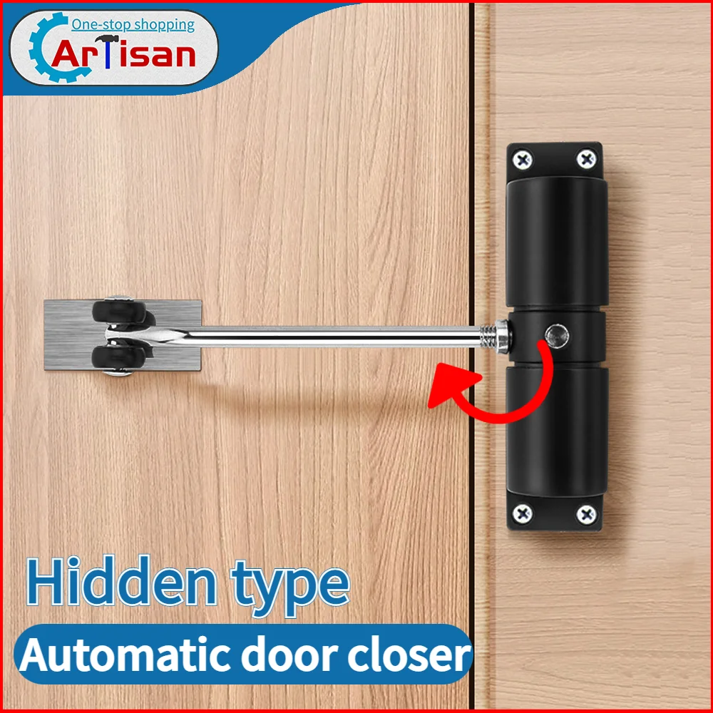 Automatic Door Closer Stainless Steel Hidden Door Closing Device Can