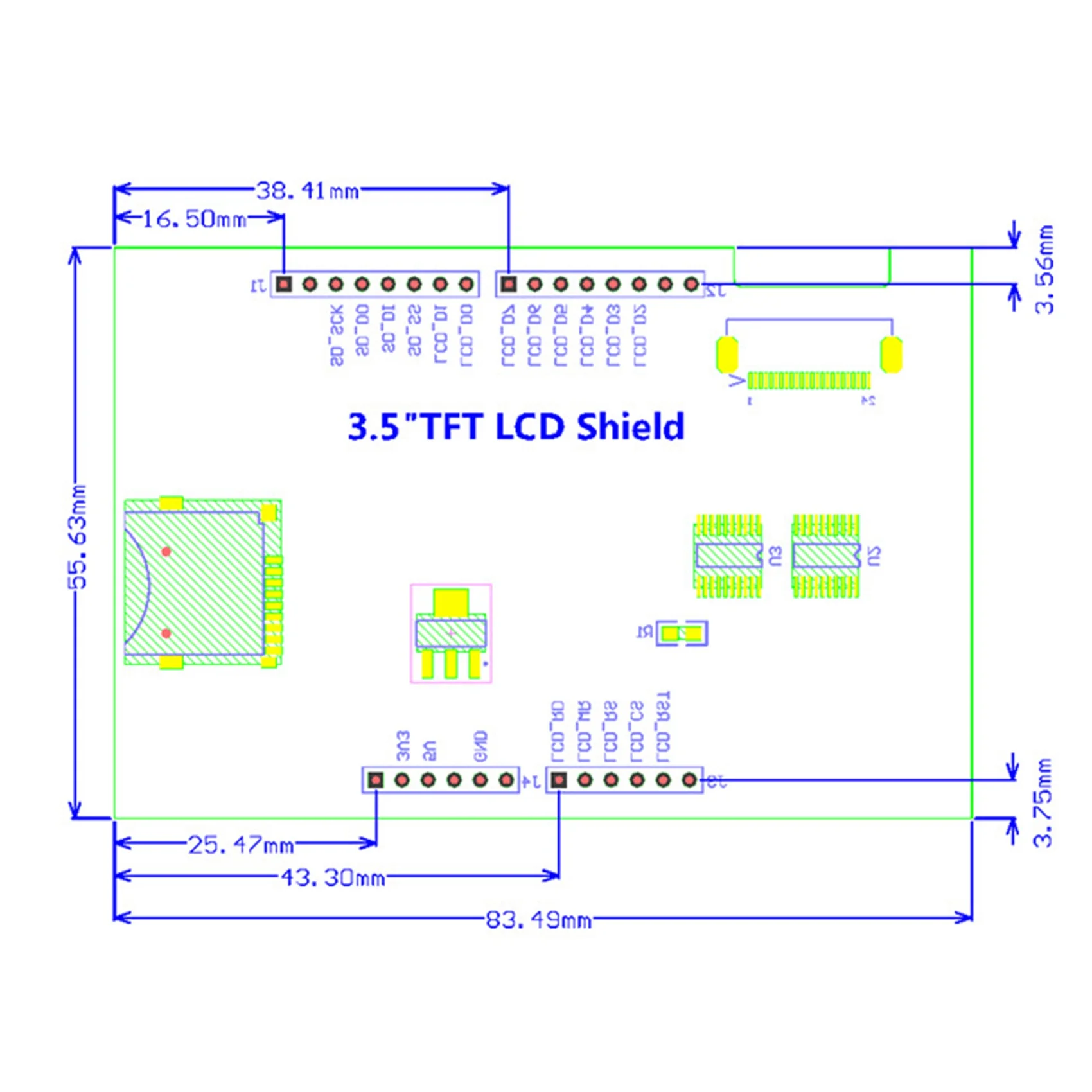 TFT ÷ ũ , HD LCD ũ, TFT ÷ , Arduino Mega2560 R3 DUE, 3.5 ġ, 320x480