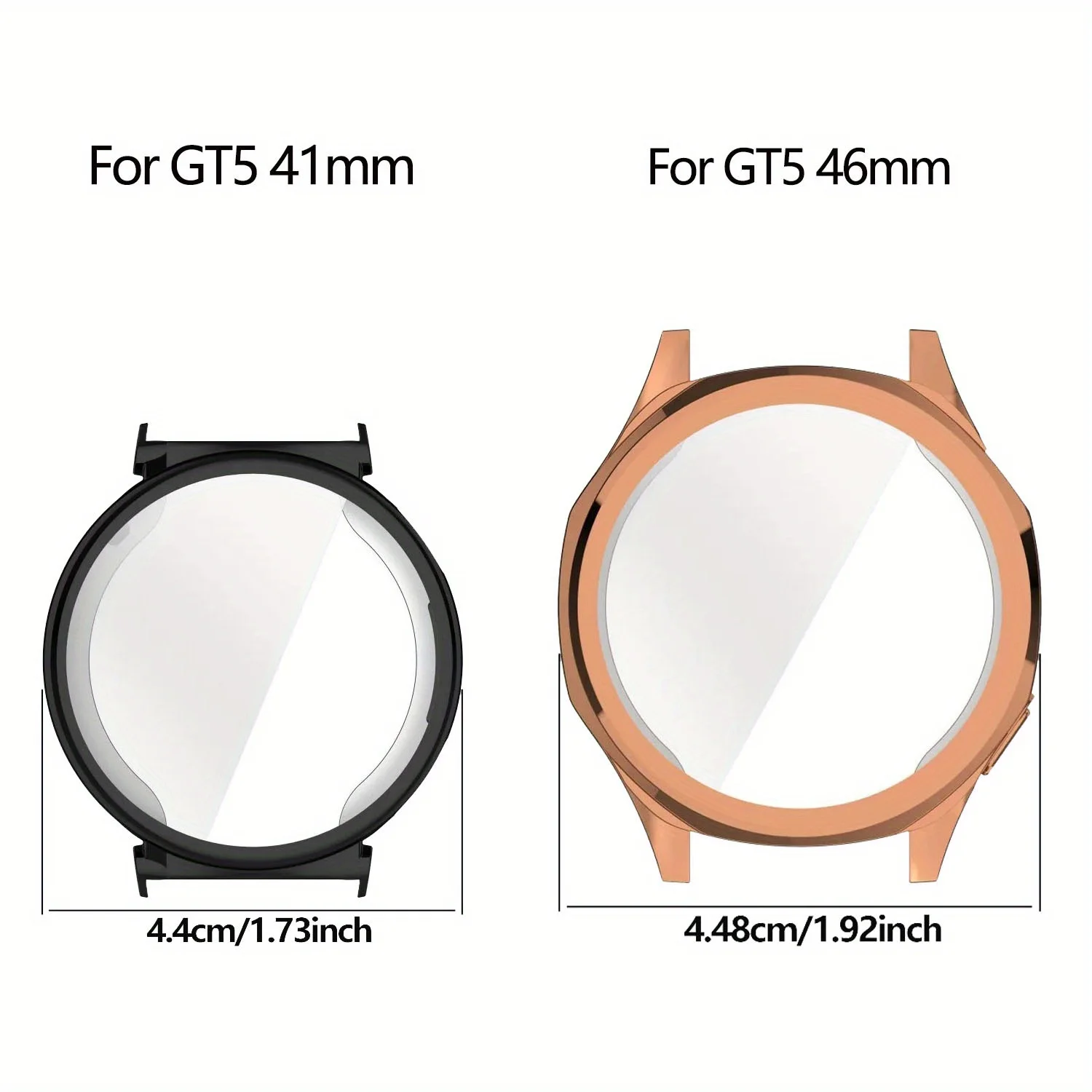 Soft TPU All-Around Protective Bumper Cover for Smartwatch Screen Protection