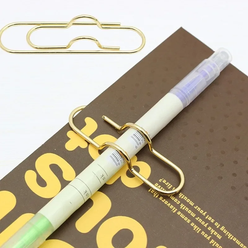 

5Pcs Metal Pen Clip New Creative Notebook Accessories Paper Clips for Convenient Carrying Paper Clips, Pen Holder Pen Buckle