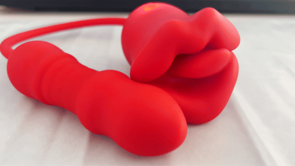 Rose Sex Toys Dildo Vibrator Oral Tongue Licking with Thrusting Vibrating Kiss G Spot Clitoris Nipple Stimulator Female Orgasm