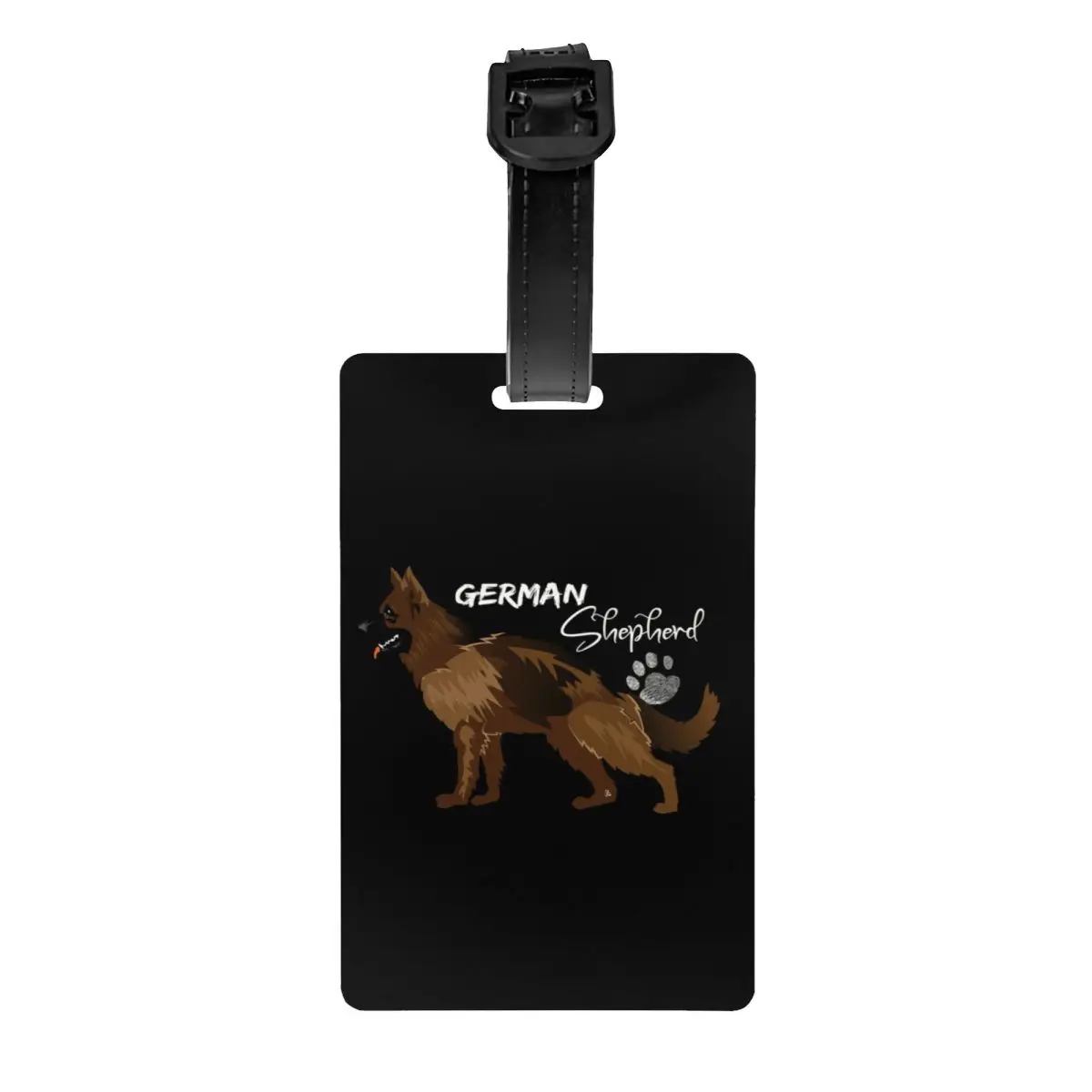 

Custom German Shepherd Dog Luggage Tag Privacy Protection Canines Baggage Tags Travel Bag Labels Suitcase