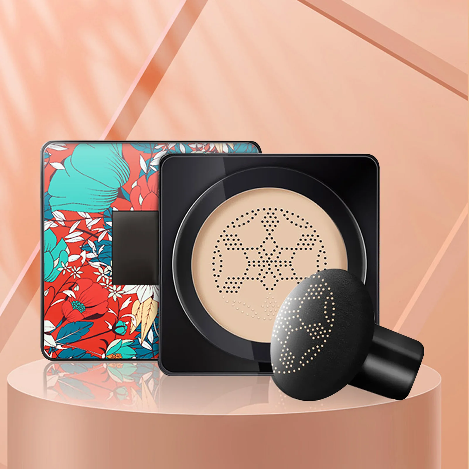 Mushroom Head Air Cushion BB Cream with Powder Puff Moisturizing Brightening Foundation Concealer CC Cream Base Makeup Cosmetics 6