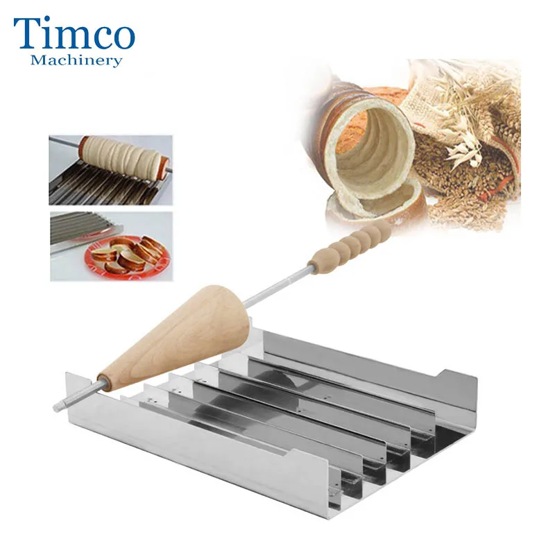 

Ручной дымовой резак TIMCO для торта Kurtos Kalacs, ручной мини-резак для мороженого, конуса, дымохода, торта, хлеба, Венгрии