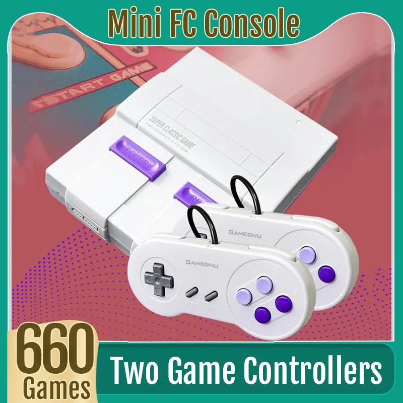 Ensemble de jeux vidéo rétro super classiques pour enfants, mini lecteur de  jeu 8 bits, 2 manettes de jeu, HD, AV, famille, cadeau - AliExpress