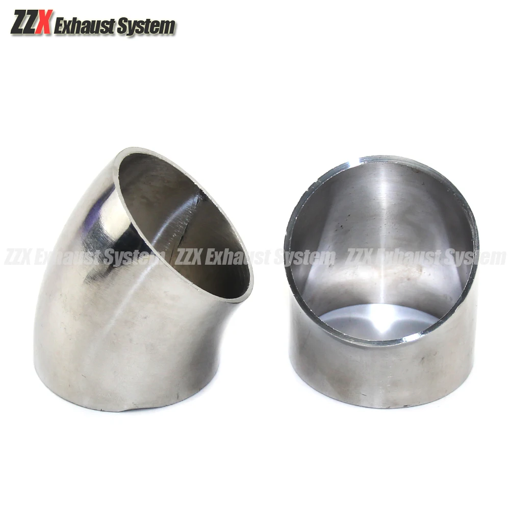 304 Stainless steel 45 degree elbow Flange OD 19/22/25/28/32/34/38/40/42/45/48/51/52/53mm for automobile exhaust pipe connection pipe fitting welding elbow fittings welded elbow welding pipe fittings round pipe fitting
