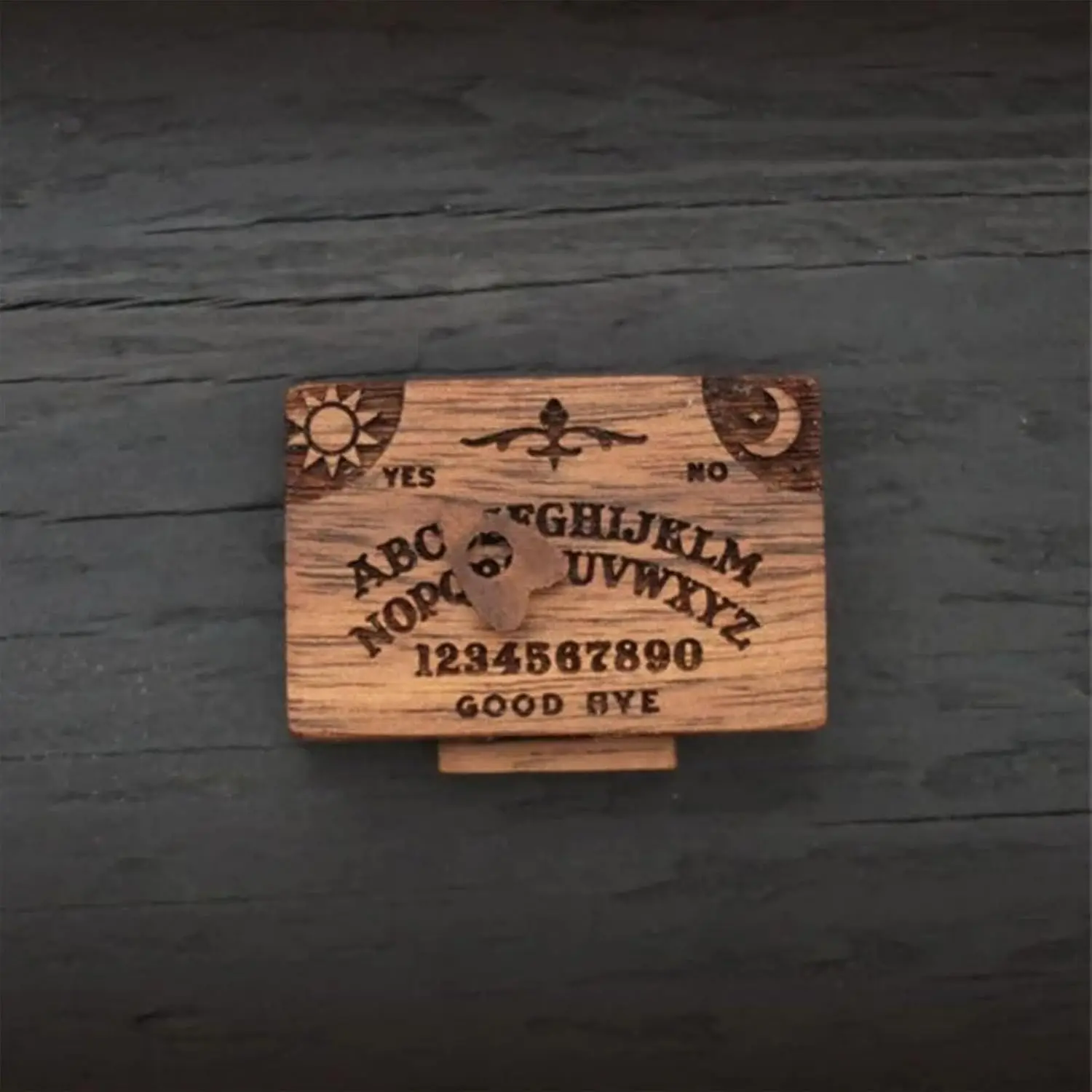 Miniature Spirit Board with Drawer,Miniature Ouija Board,Wooden Handmade Talking Spirit Board with Planchette,Ouija Board Retro 3