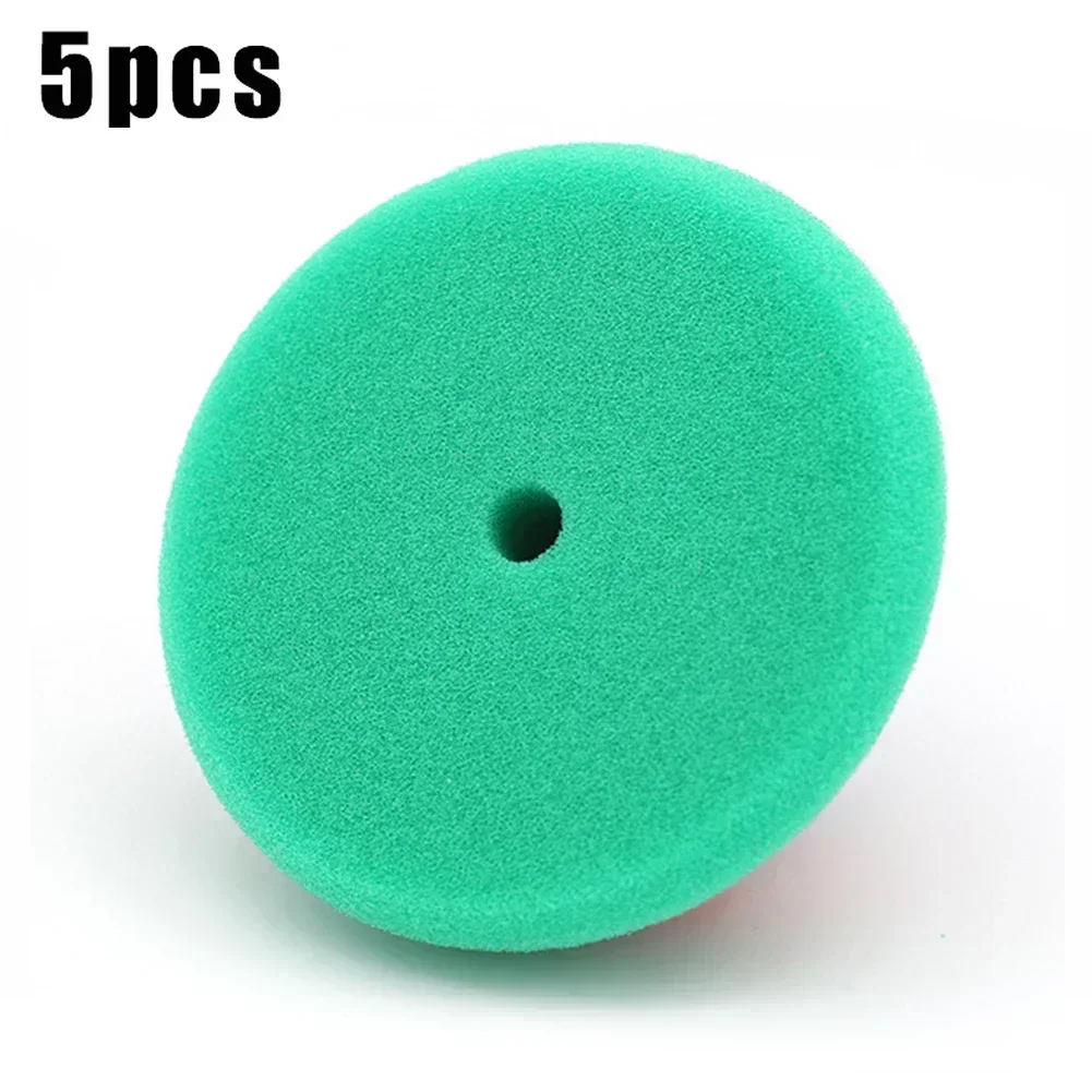 3inch 100mm Car Polishing Disc ing Waxing Pad Sponge Polishing Foam Pads For RO/DA Car Polisher Drill Adapter 5Pcs car polishing pad car polish pad car polishing sponge polishing wheel disc