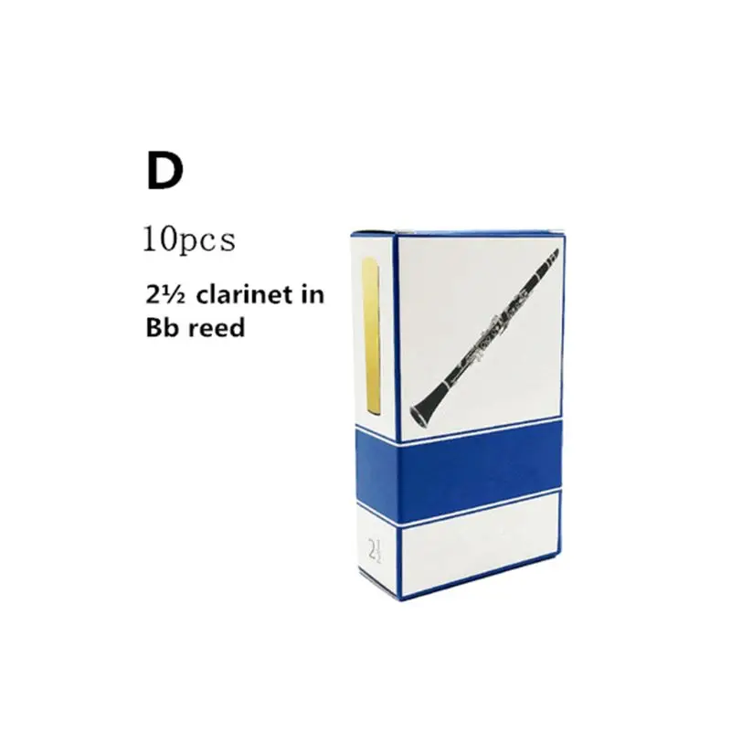 Eb Alto Saxophone Sax Bamboo Reeds 10pcs/Box Strength 2.5 Type