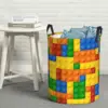 Building Blocks Construction Brick Foldable Laundry Baskets Dirty Clothes Home Organizer Large Waterproof Bucket For Home Kids 5
