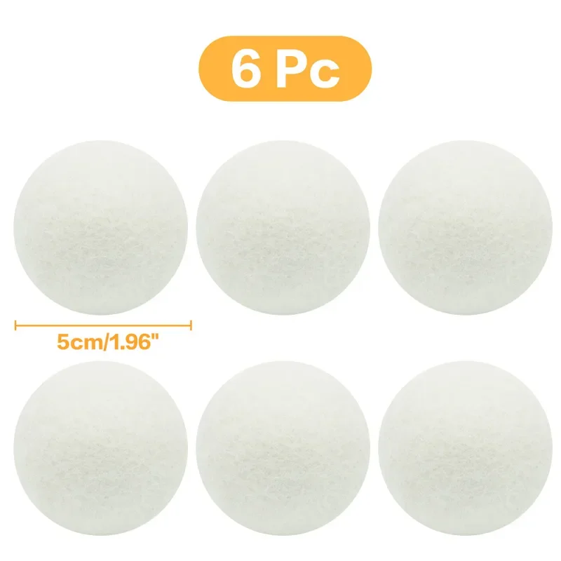 Wool Dryer Balls Fabric Virgin Reusable Softener Laundry 5cm Dry Kit Ball Practical Home Washing Balls Wool Dryer laundry ball