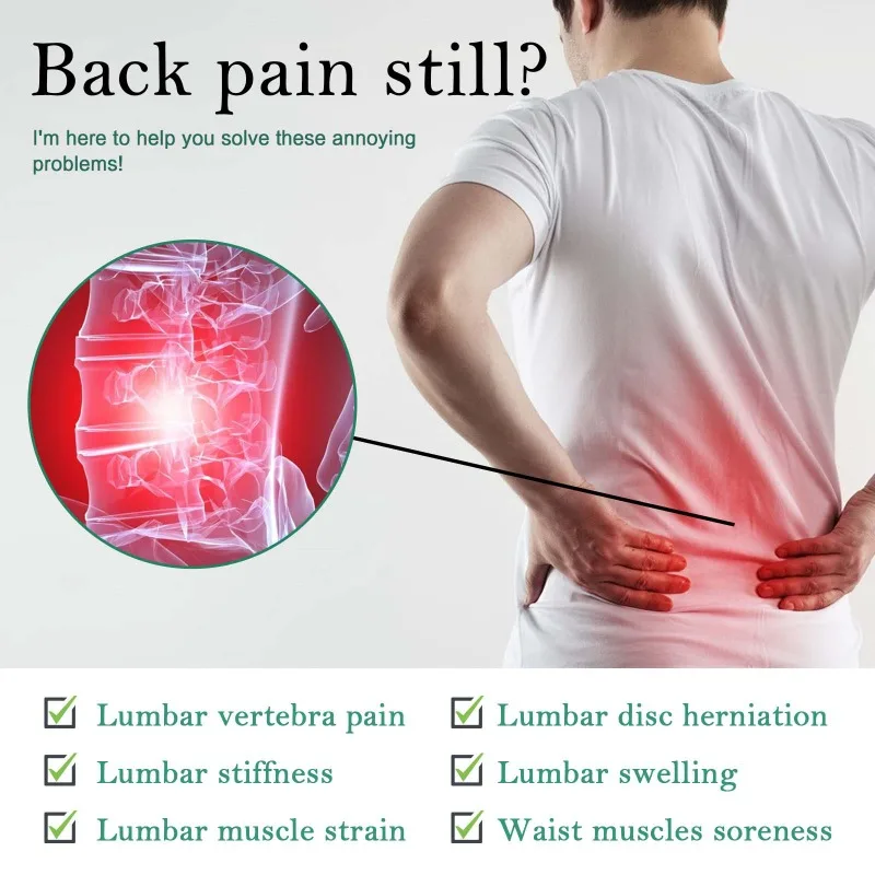 Lumbar Vertebra Plaster Treat Piriformis Syndrome Muscle Back Lumbar Disc Herniation Relieving Sciatica Natural Mugwort Patches