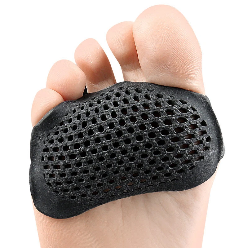 1Pair Silicone Honeycomb Insole Anti-Slip Forefoot Shoe Cushions Orthotic Protector Half-Size Pad Feet Care Soft Gel Pain Relief silicone shoe insoles