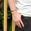 Vinterly Twisted Pure Copper Bracelet for Men Women Magnetic Therapy Adjustable 12mm Wide Health Energy Bangles Magnet Jewelry 5