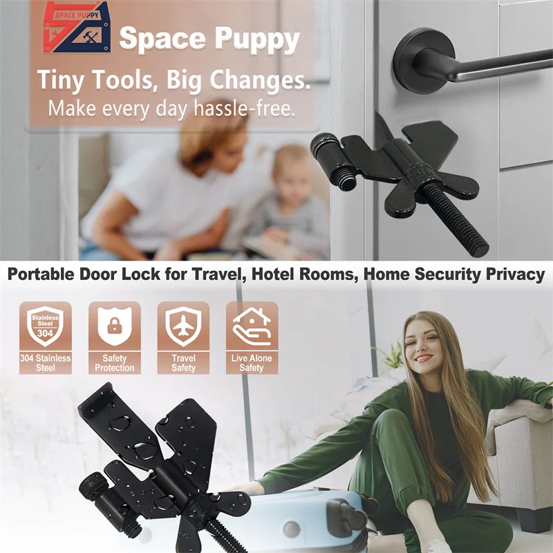 Convenient Hotel Door Locks New Home Alone Household Travel Essentials Anti-theft Gadgets Childproofing Gears